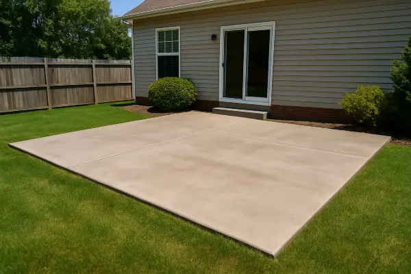 a house featuring a concrete patio from DHB Concrete Contractor Fort Worth in Fort Worth, TX - Concrete Cutting Services