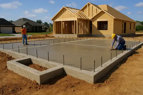a new house concrete foundation from DHB Concrete Contractor Fort Worth in Keller, TX - Keller TX