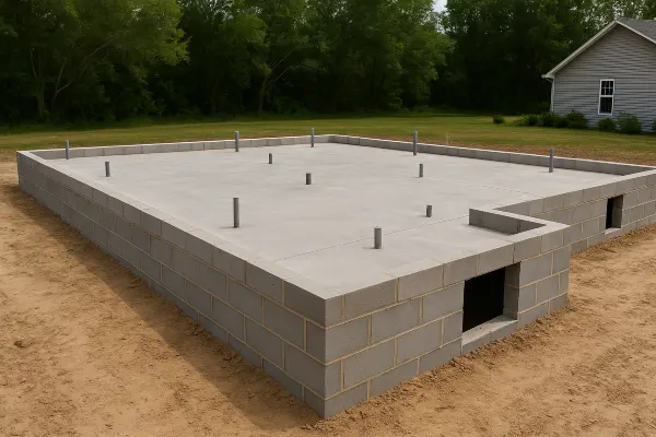 a finished concrete foundation for a new house from DHB Concrete Contractor Fort Worth in Saginaw, TX - Saginaw TX a finished concrete foundation for a new house from DHB Concrete Contractor Fort Worth in Saginaw, TX - Saginaw TX