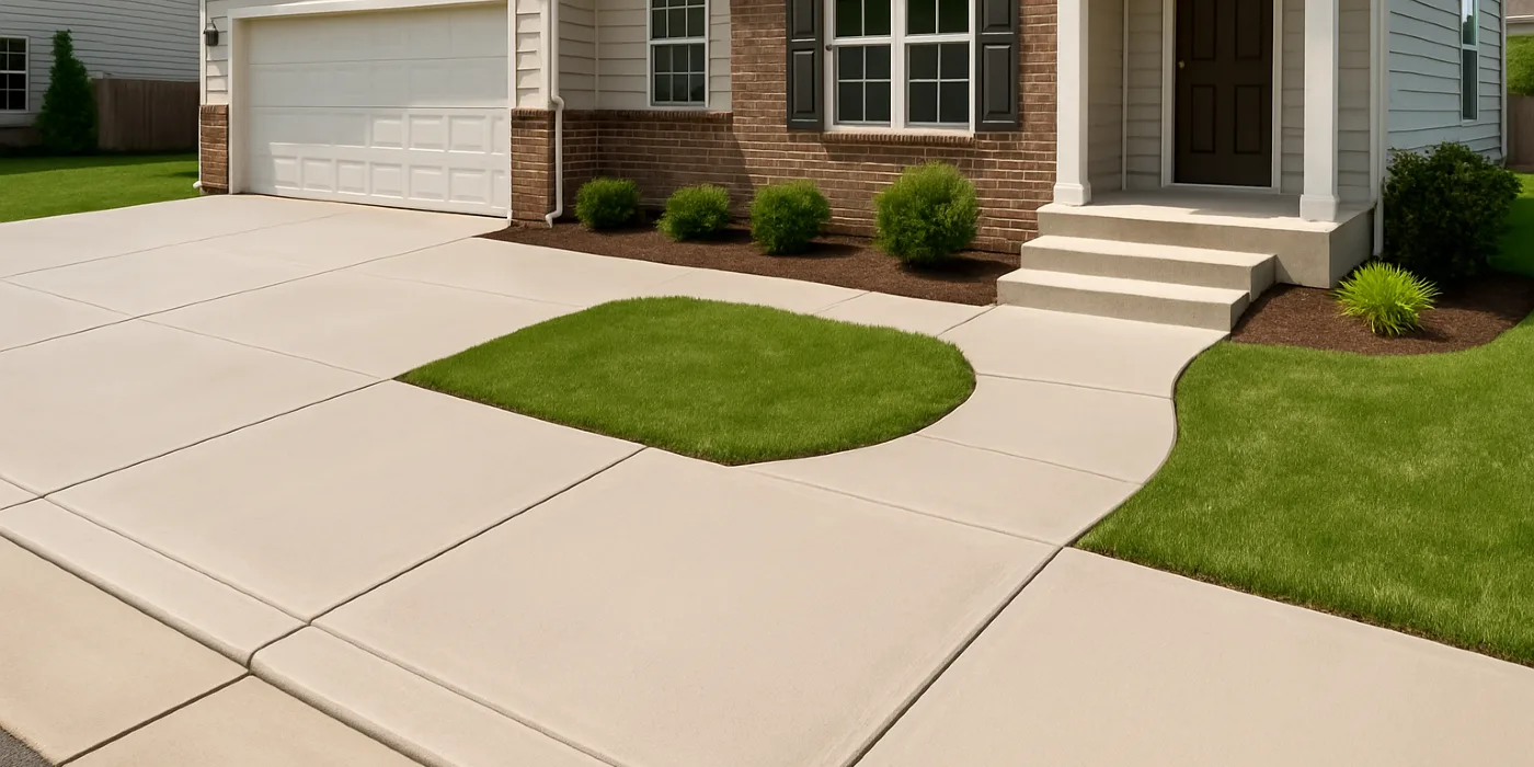 a concrete porch and sidewalk from DHB Concrete Contractor Fort Worth in White Settlement, TX - White Settlement TX