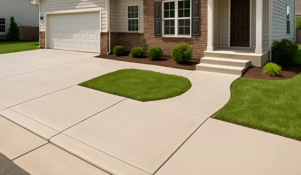 a concrete porch and sidewalk from DHB Concrete Contractor Fort Worth in White Settlement, TX - White Settlement TX